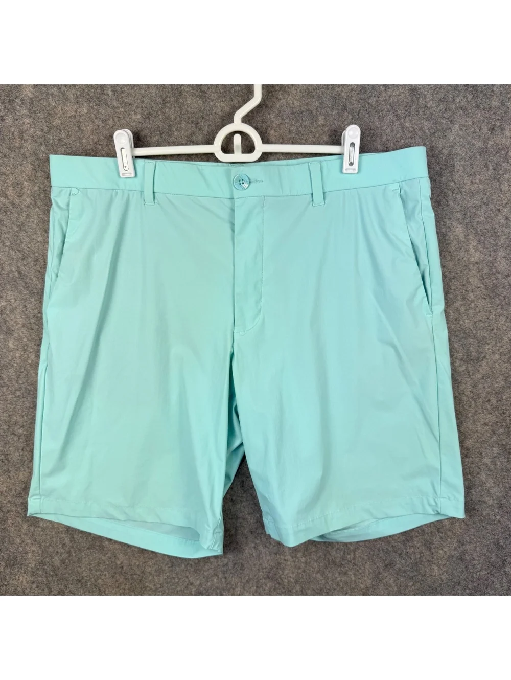 Callaway Golf Flat Front Chino Shorts Mint Green Men Size 38 9” 785